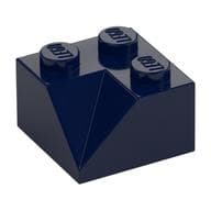 Brick Sloped 45° 2 x 2 Double Concave em Azul escuro