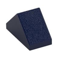 Brick Sloped 45° 2 x 1 Double with Inside Stud Holder em Azul escuro