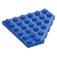 Wedge Plate 6 x 6 Cut Corner em Azul