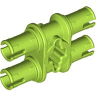 Technic Pin Double with Axle Hole em Verde-limão
