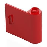 Door 1 x 3 x 2 Right - Open Between Top and Bottom Hinge em Azul vivo claro