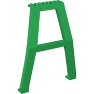 Support Crane Stand Double without Studs on Cross-Brace em Verde