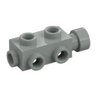 Brick Special 1 x 2 x 2/3 with Studs on Sides em Cinza claro