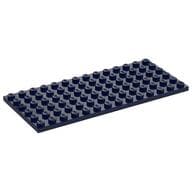 Plate 6 x 14 em Azul escuro