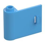 Door 1 x 3 x 2 Left - Open Between Top and Bottom Hinge em Azul médio