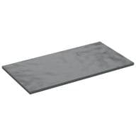 Tile 8 x 16 with Bottom Tubes em Cinza azulado escuro