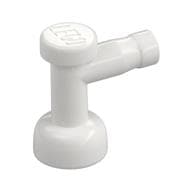 Tap 1 x 1 without Hole in Spout em Branco