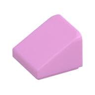 Brick Sloped 30° 1 x 1 x 2/3 (Cheese Slope) em Rosa vivo