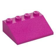 Brick Sloped 33° 3 x 4 em Magenta