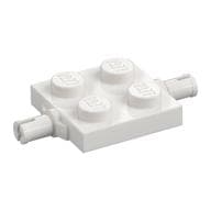 Plate Special 2 x 2 with Wheel Holders em Branco