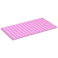 Plate 8 x 16 em Rosa vivo