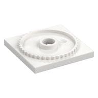 Turntable 4 x 4 Square Base, Locking em Branco
