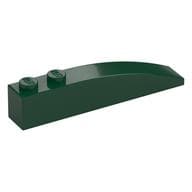 Brick Curved 6 x 1 em Verde escuro