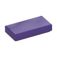 Tile 1 x 2 with Groove em Roxo escuro