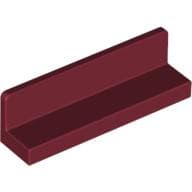 Panel 1 x 4 x 1 with Rounded Corners [Thick Wall] em Vermelho escuro