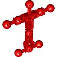 Large Figure Skeletal, Torso with 9 Ball Joints, and 6 Holes, Medium em Vermelho