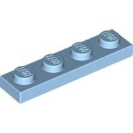 Plate 1 x 4 em Azul pastel