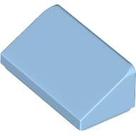 Brick Sloped 30° 1 x 2 x 2/3 em Azul pastel