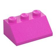 Brick Sloped 45° 2 x 3 em Rosa escuro