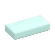 Tile 1 x 2 with Groove em Água-marinha claro