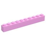 Brick 1 x 10 em Rosa vivo
