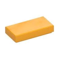 Tile 1 x 2 with Groove em Laranja vivo claro