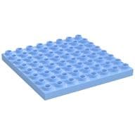 Duplo Plate 8 x 8 em Azul vivo claro