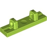 Hinge Tile 1 x 4 Locking Dual 1 Fingers on Top [8 Locking Ridges] em Verde-limão