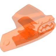 Large Figure Limb Cover, Size 6, Armor with Ball Joint Socket em Laranja neon translúcido