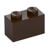 Brick 1 x 2 em Marrom escuro