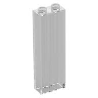 Brick 1 x 2 x 5 without Side Supports em Transparente