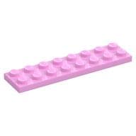 Plate 2 x 8 em Rosa vivo