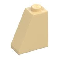 Brick Sloped 65° 2 x 1 x 2 em Bege