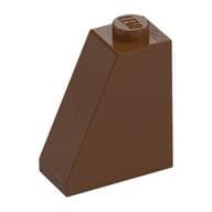 Brick Sloped 65° 2 x 1 x 2 em Marrom avermelhado