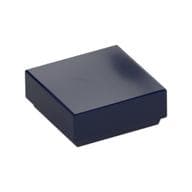 Tile 1 x 1 with Groove em Azul escuro