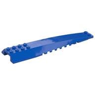Brick Wedged, Curved 16 x 4 Triple with Inner Ridges em Azul
