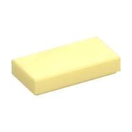 Tile 1 x 2 with Groove em Amarelo vivo claro