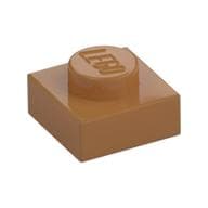 Plate 1 x 1 em Nougat médio