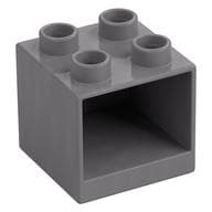 Duplo Cabinet 2 x 2 x 1.5 em Prata fosco