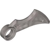 Wing / Blade 1 x 4 with Pin Hole em Prata fosco