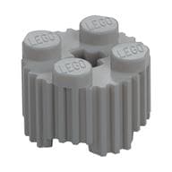 Brick Round 2 x 2 [Grill] em Dourado fosco escuro