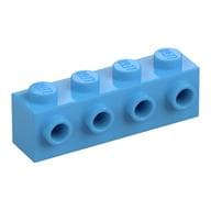 Brick Special 1 x 4 with 4 Studs on One Side em Azul médio