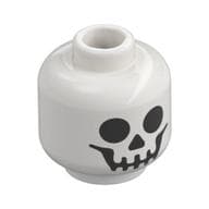 Minifig Head Skeleton, Standard Skull Print