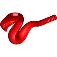 Animal, Snake with Straight Tail em Vermelho