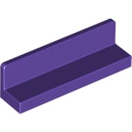 Panel 1 x 4 x 1 with Rounded Corners [Thick Wall] em Roxo escuro