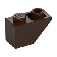Brick Sloped Inverted 45° 2 x 1 em Marrom escuro