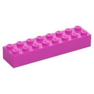 Brick 2 x 8 em Rosa escuro