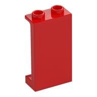 Panel 1 x 2 x 3 [Side Supports / Hollow Studs] em Vermelho
