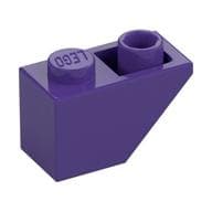 Brick Sloped Inverted 45° 2 x 1 em Roxo escuro