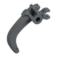Large Figure Weapon Claw, with Clip em Prata fosco